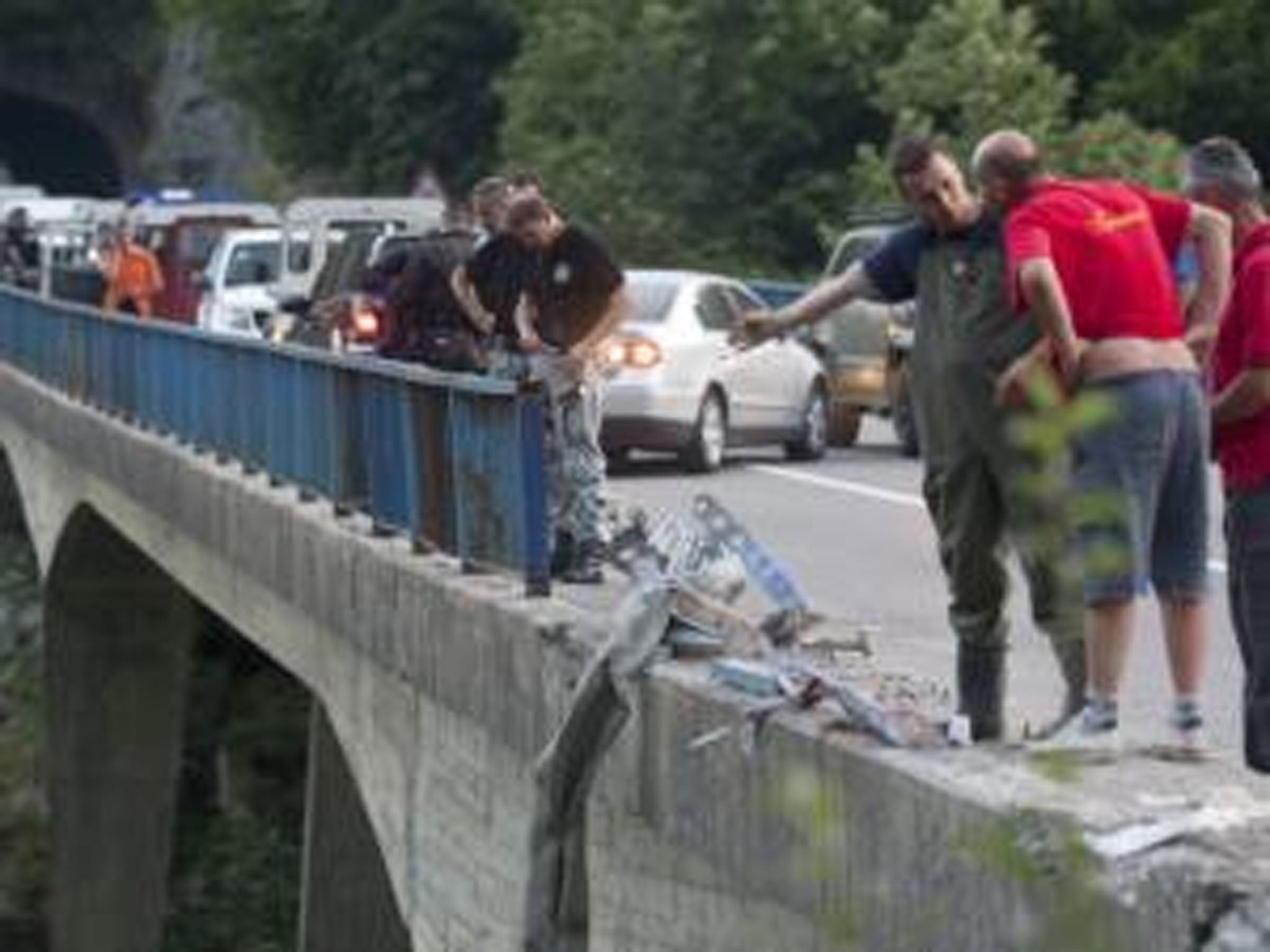 Bus carrying Romanian tourists fell from notorious bridge in Montenegro