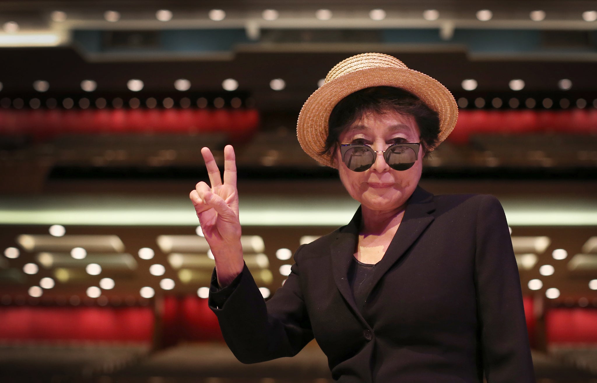 Yoko Ono at the Royal Festival Hall for Double Fantasy Live