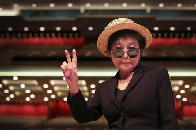 Yoko Ono at the Royal Festival Hall for Double Fantasy Live