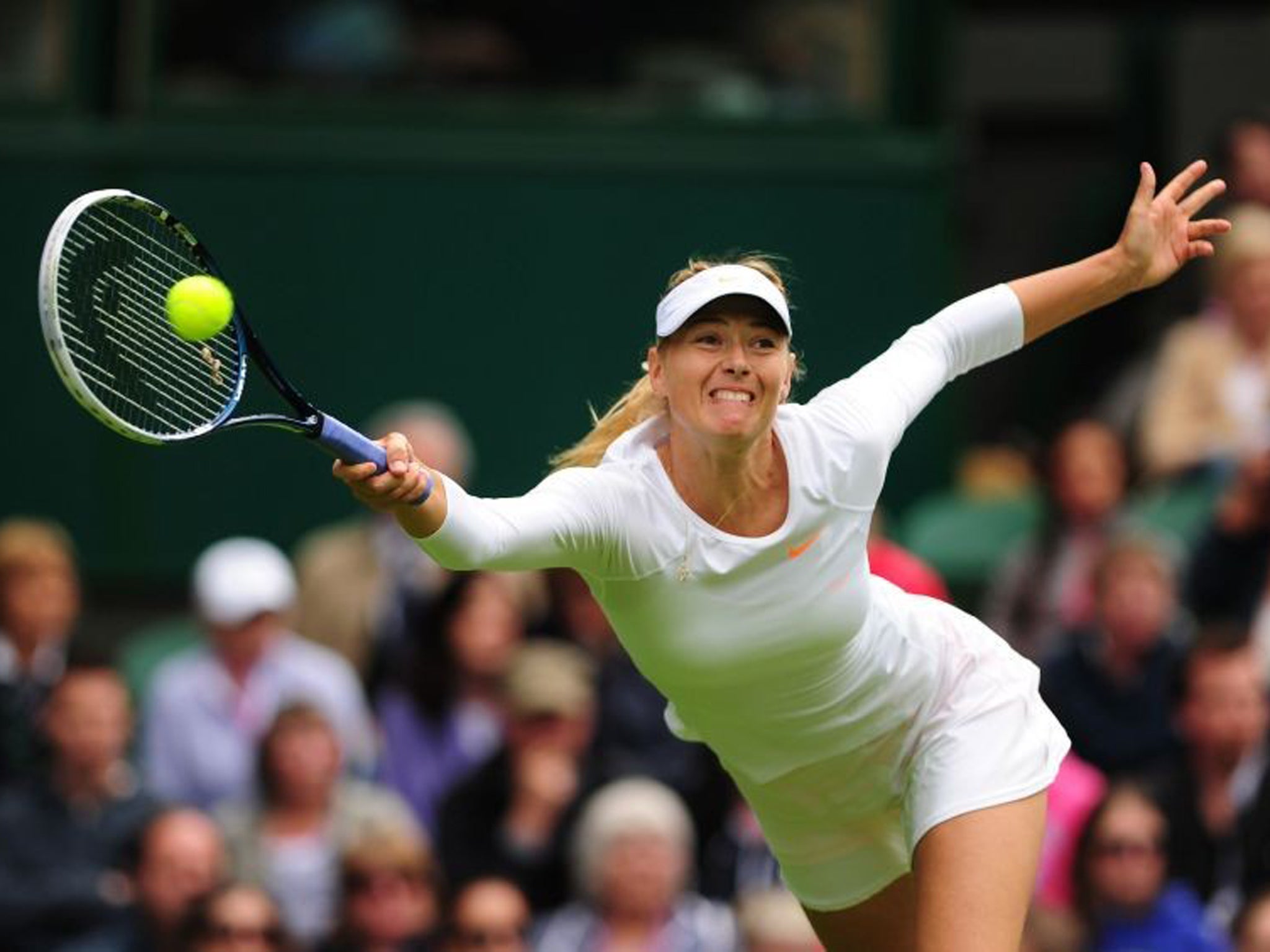 Kristina Mladenovic put Maria Sharapova under intense pressure in the opening set before the class of the world number three began to tell, resulting in a 7-6 (7/5) 6-3 victory for the Russian