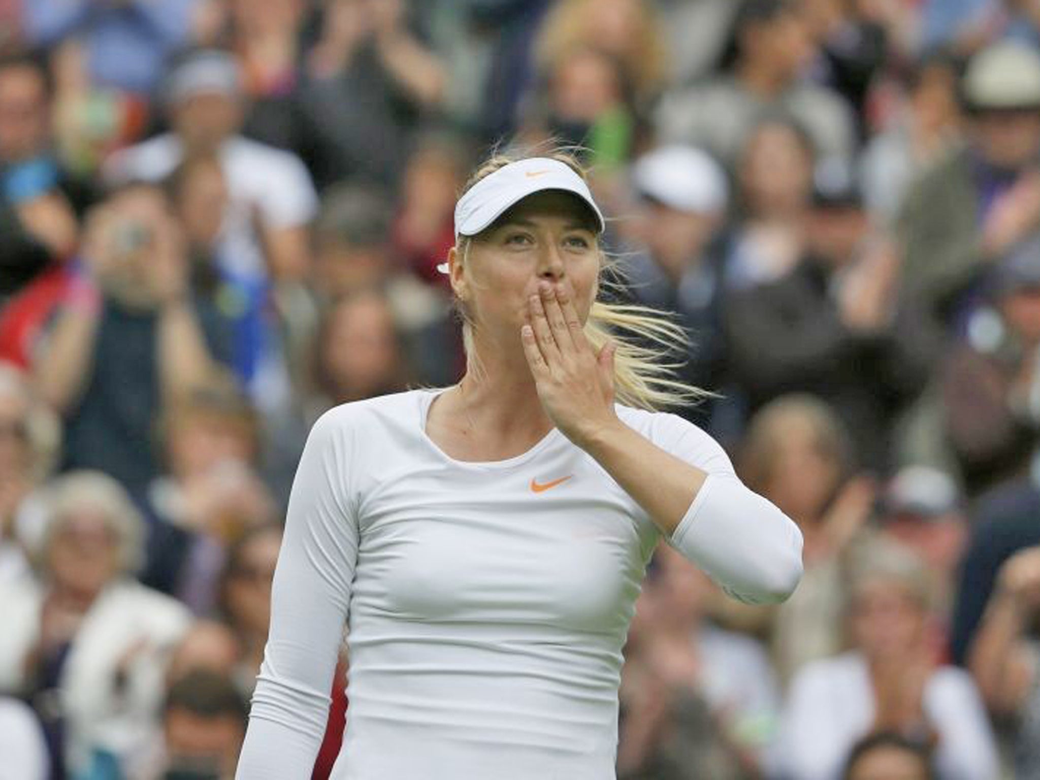 Maria Sharapova knew the enquiry about the 'love-triangle feud' with Serena Williams was coming and despatched it as she does most opponents, though more quietly