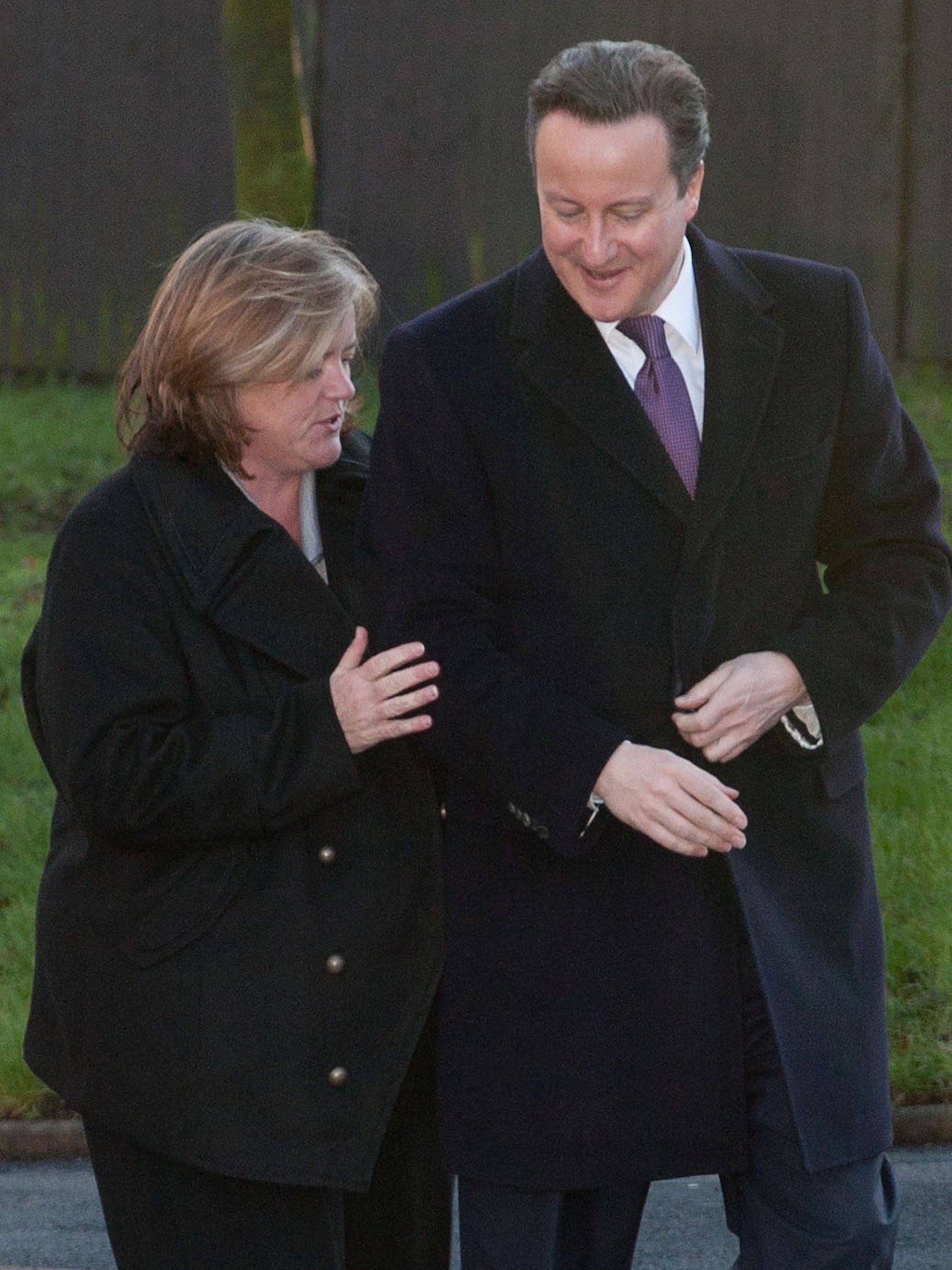 Louise Casey pictured in 2011 walking with David Cameron