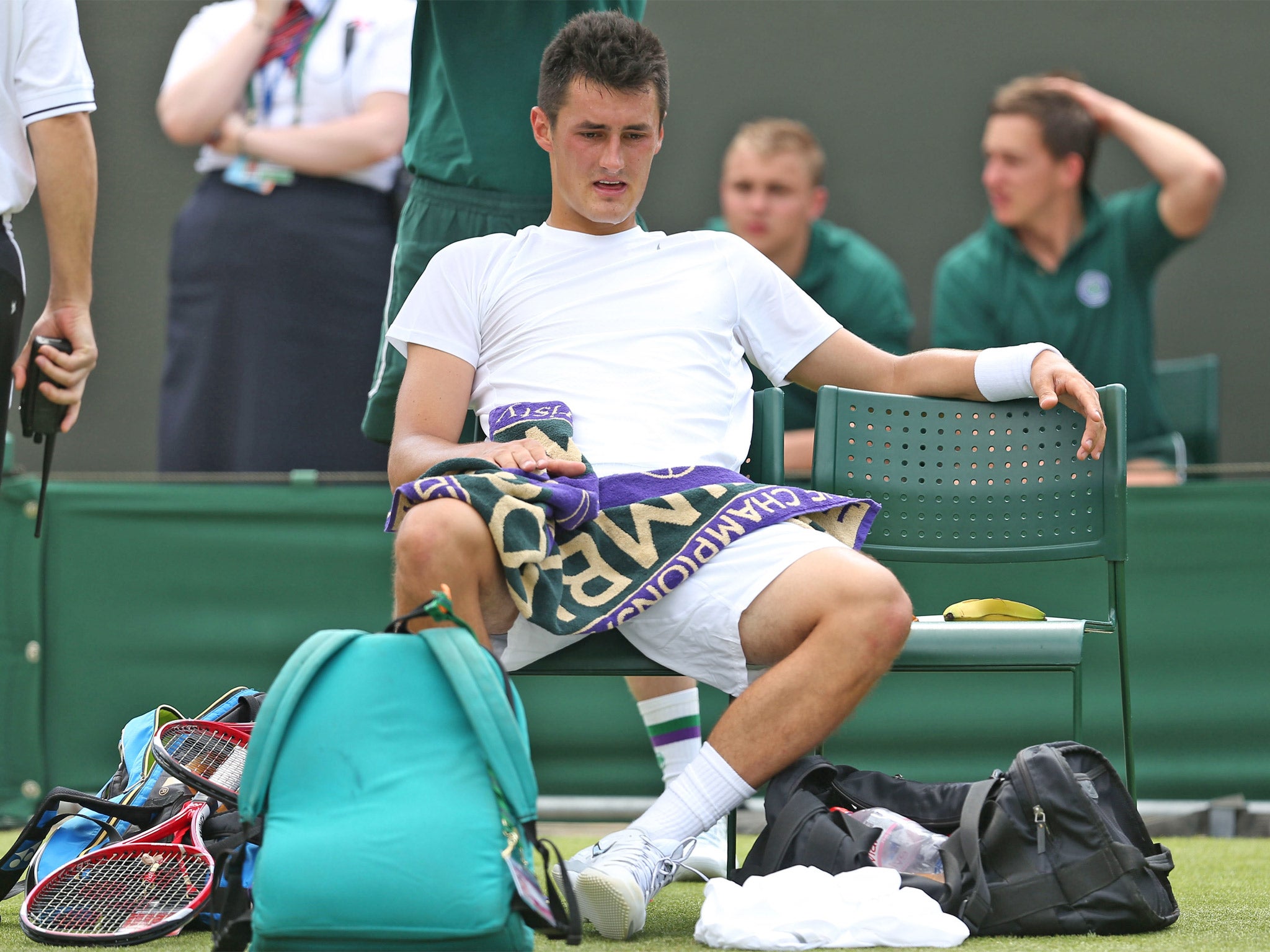 Bernard Tomic has plenty of food for thought after missing breakfast