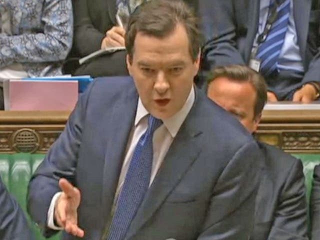 Chancellor George Osborne's Spending Review in the House of Commons this afternoon