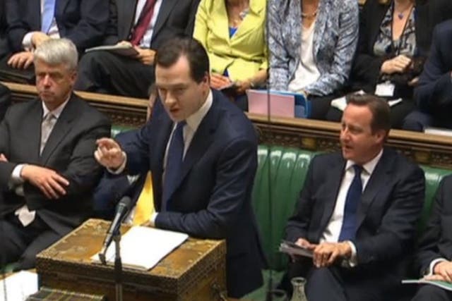 Chancellor George Osborne's Spending Review in the House of Commons this afternoon