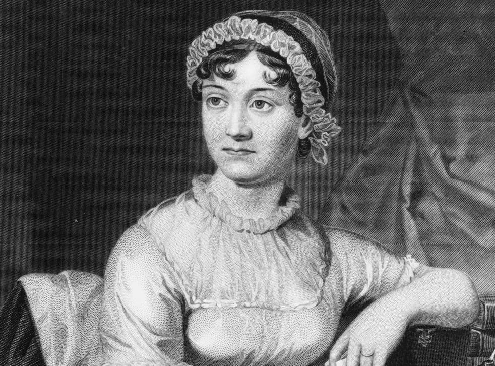 English novelist Jane Austen from an original family portrait.