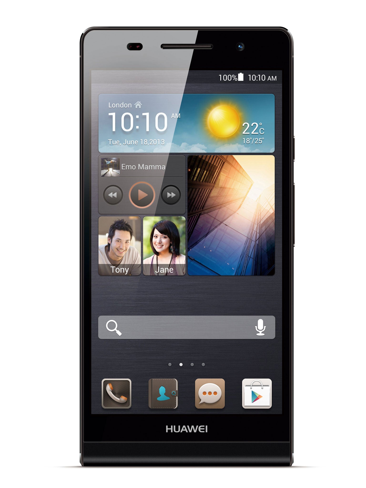 Causing a stir: The Huawei Ascend P6 is the slimmest smartphone on the market