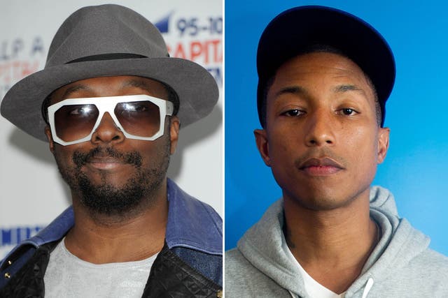 Will.i.am, left, is suing Pharrell Williams