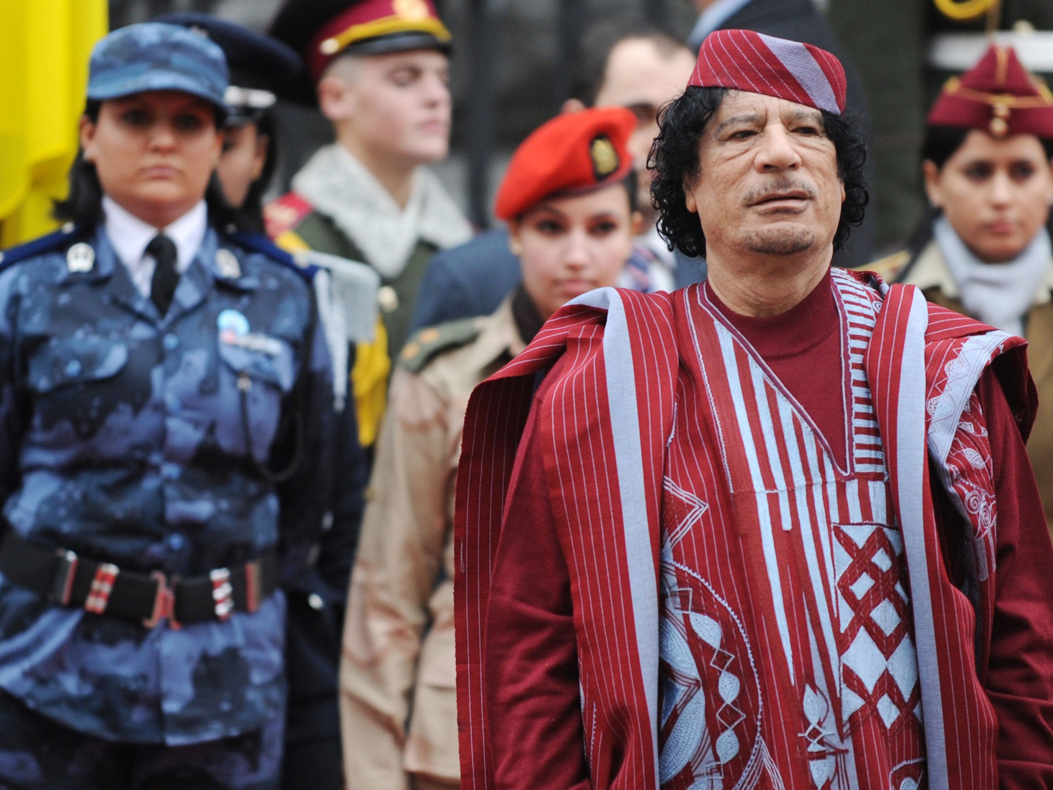 Colonel Gaddafi, pictured in 2008, would not handle letters written to him because of fears for his safety