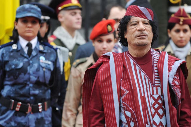 Colonel Gaddafi, pictured in 2008, would not handle letters written to him because of fears for his safety