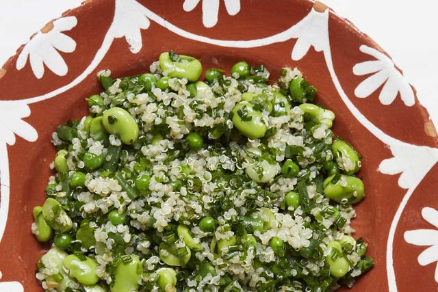 Versatile: Quinoa with summer beans