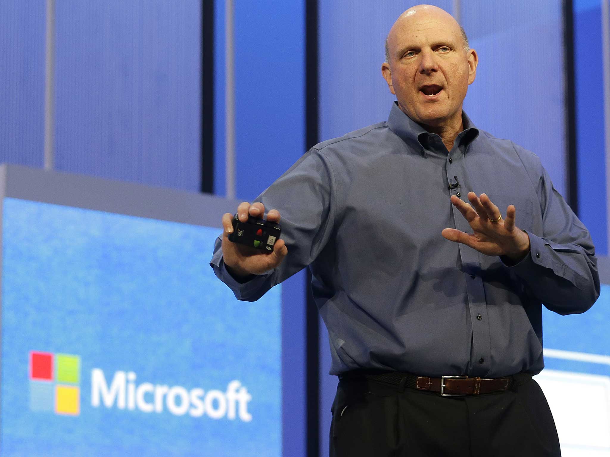 Steve Ballmer at a Microsoft conference