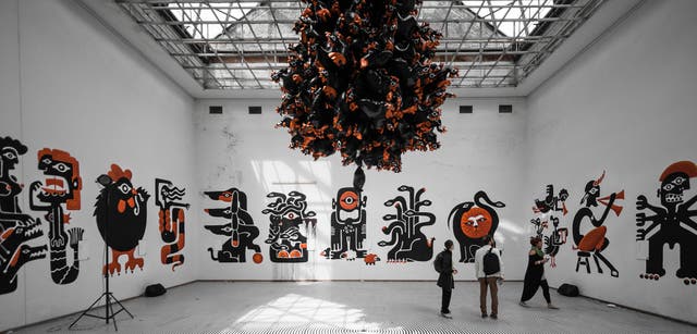 'Greek Monsters’ installation by Beetroot at Belgrade Design Week