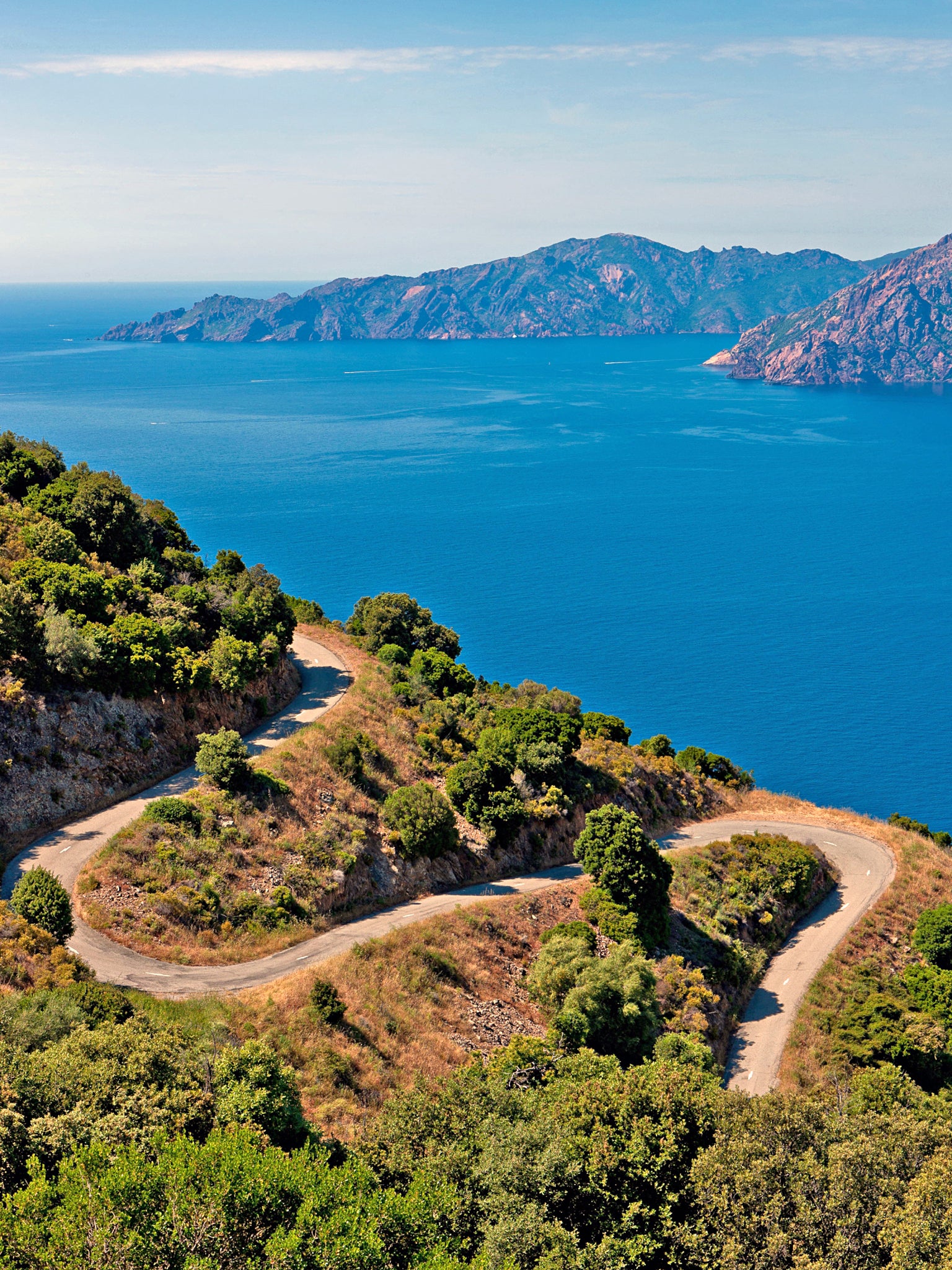 The long and winding road: keen cyclists will enjoy Corsica
