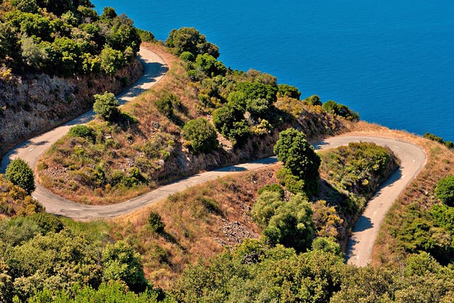 The long and winding road: keen cyclists will enjoy Corsica