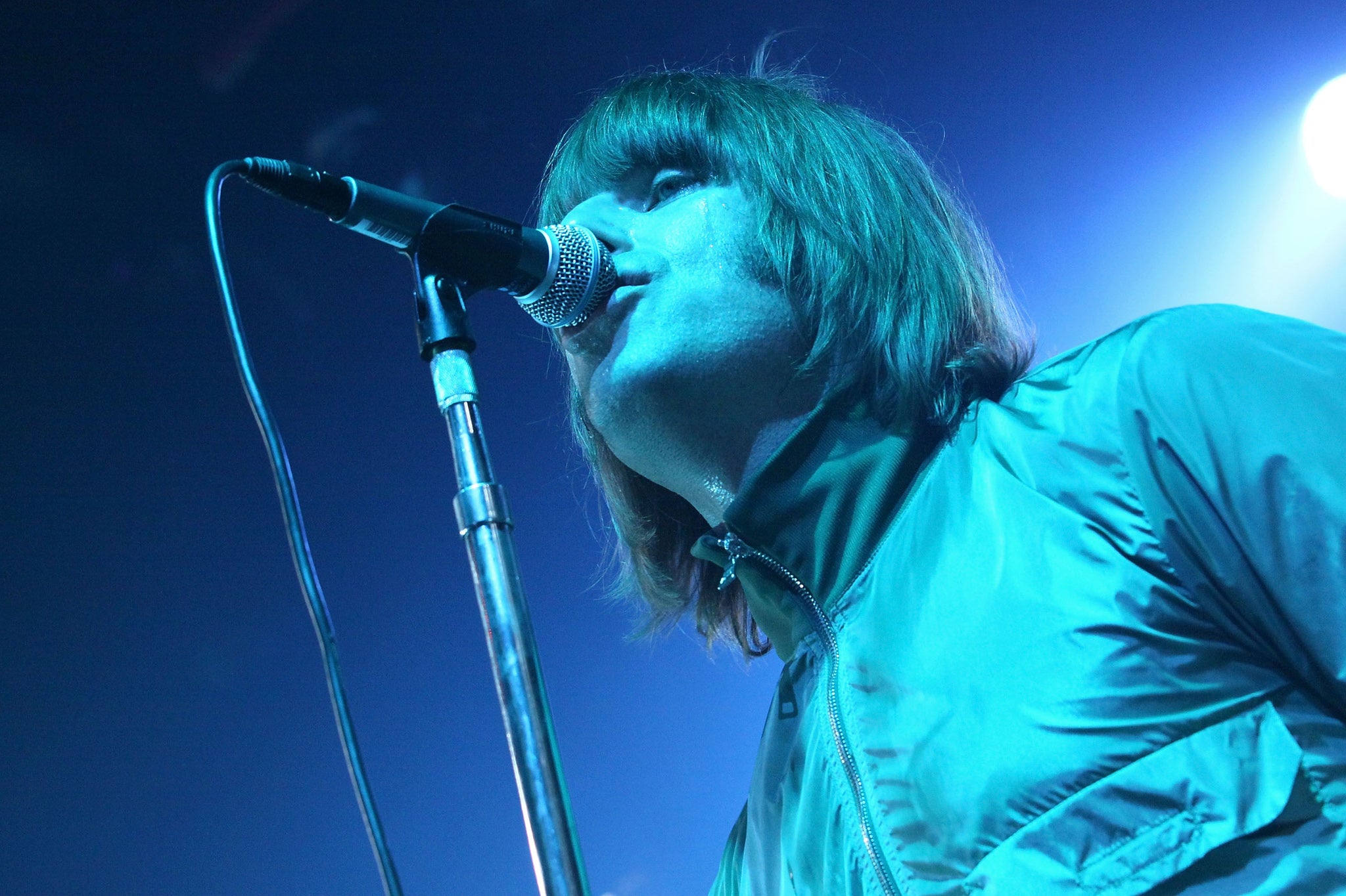 Liam Gallagher performs with Beady Eye in New York
