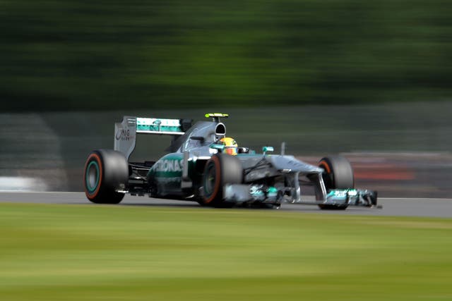Britain's Lewis Hamilton took pole position for home team Mercedes on Saturday for Sunday's German Formula One Grand Prix