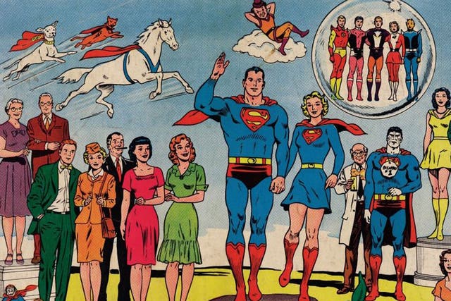 Superman and his “family” from a 1962 annual