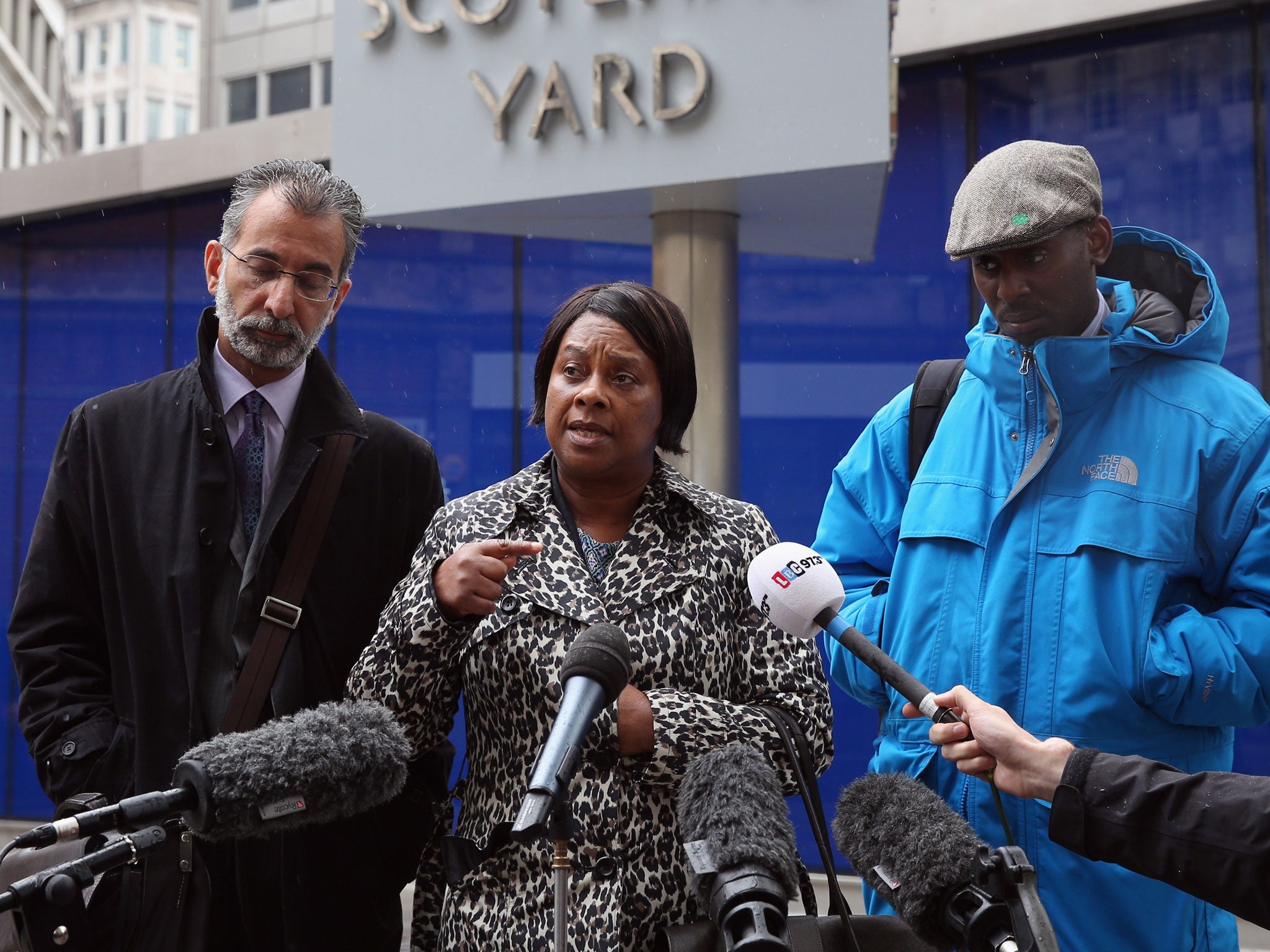 Doreen Lawrence speaking at Scotland Yard last week