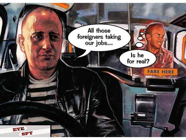 What to say? Eye Spy enacts unacceptable behaviour 