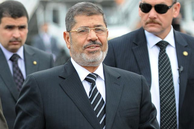 Under pressure: Egypt’s leader Mohammed Morsi is accused of misrule