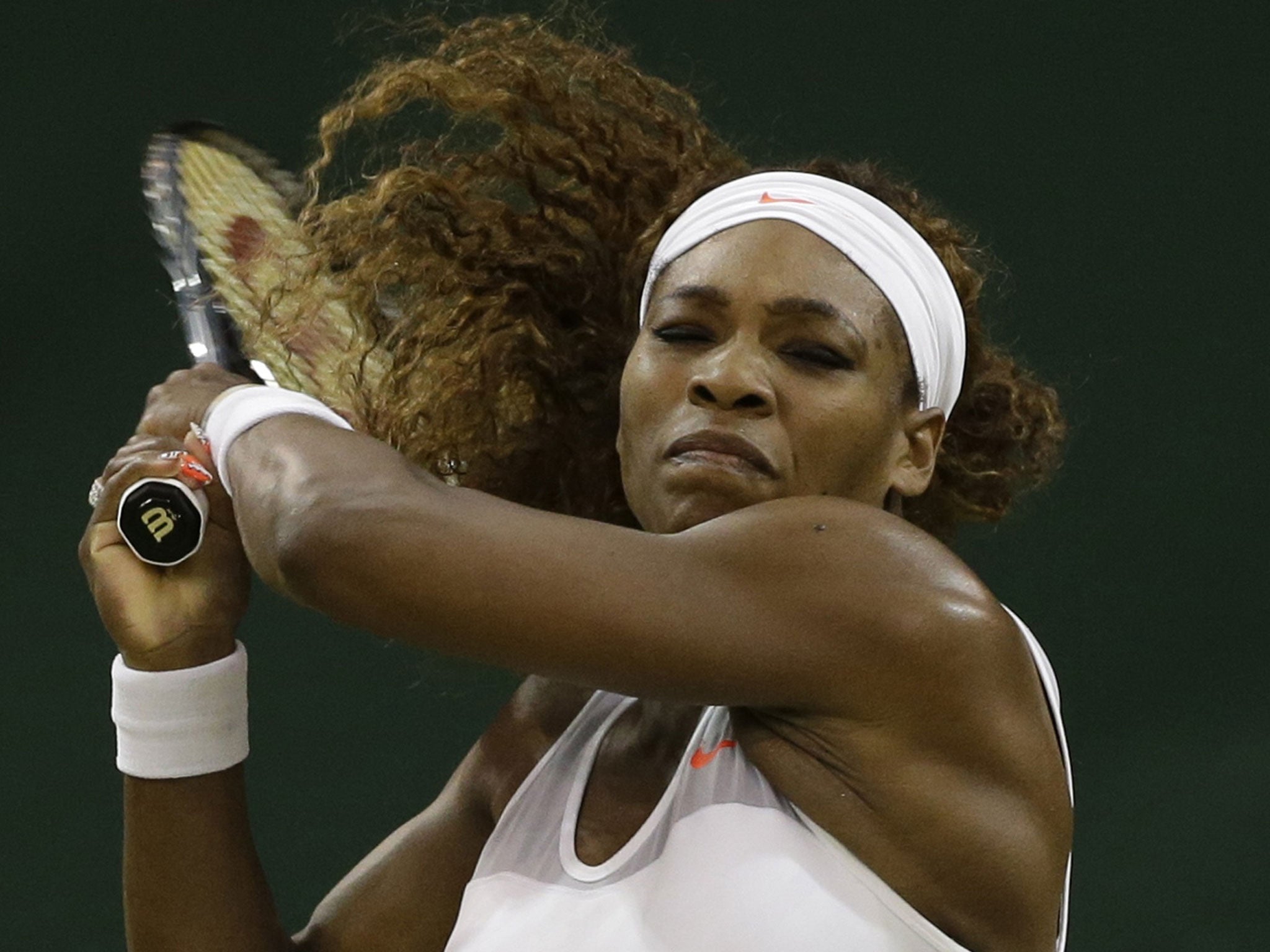 Late show: Serena Williams’ match was moved to Centre Court well after 8pm