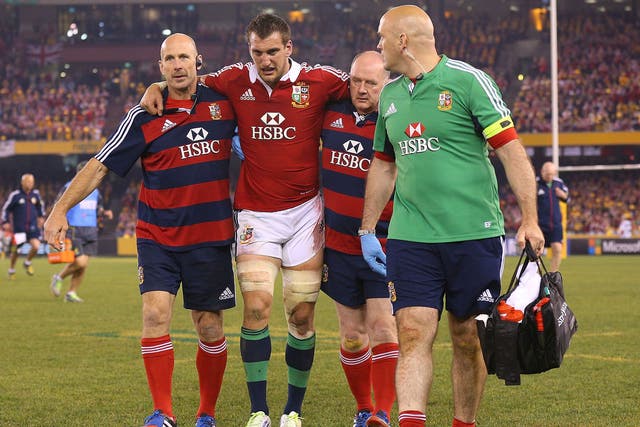 Sam Warburton was probably the Lions’ best player in Melbourne