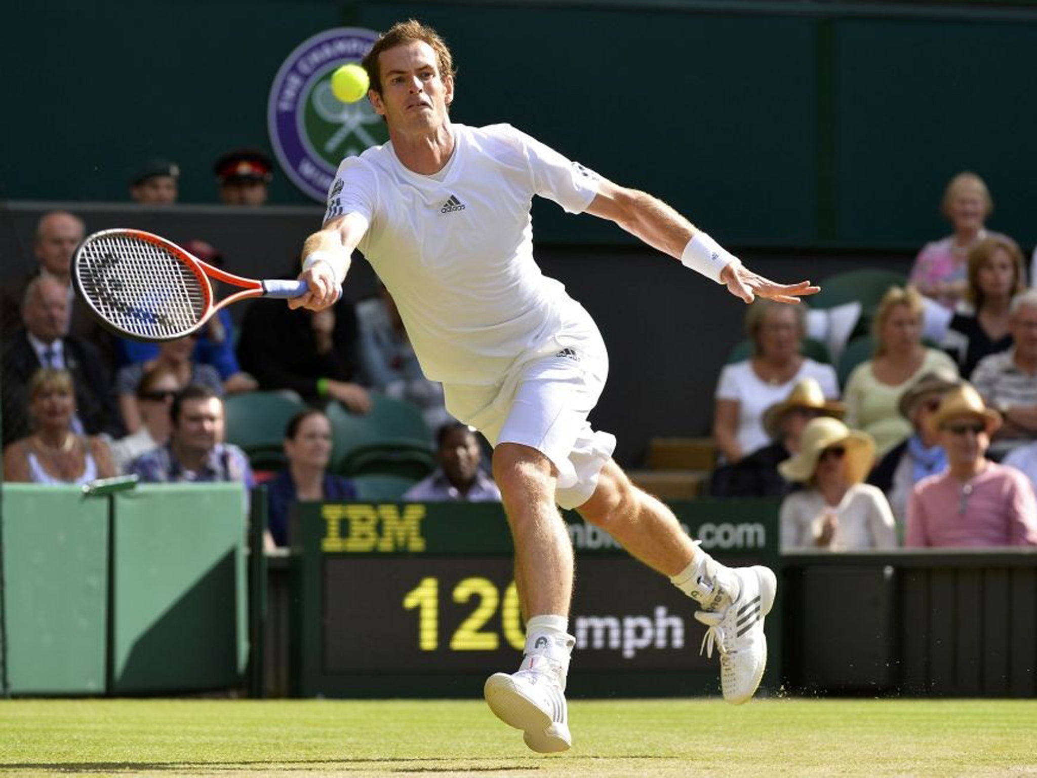 01/07/2013 - Andy Murray attempts to reach the quarter-finals