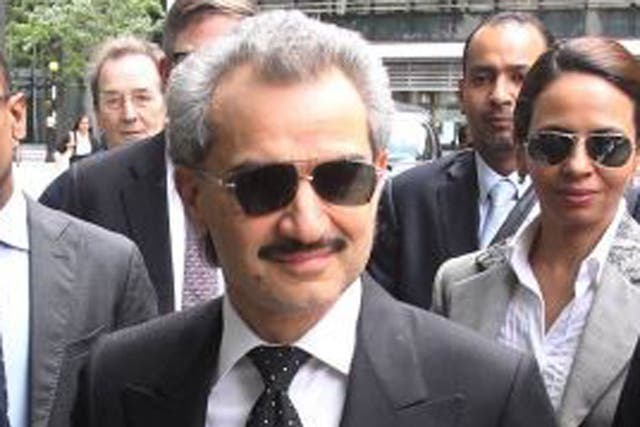 Prince Al-Waleed Bin Talal arrives in court