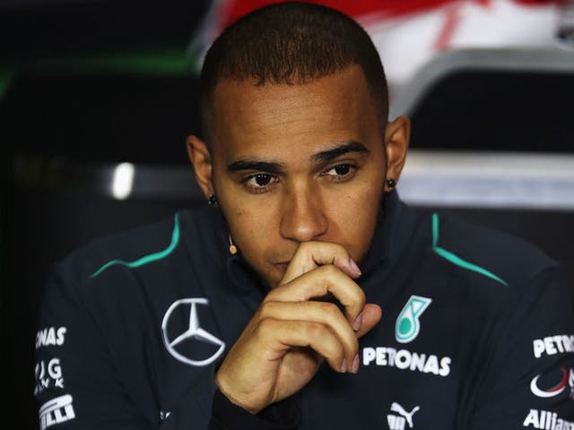 Lewis Hamilton was one of six drivers to suffer a blown tyre