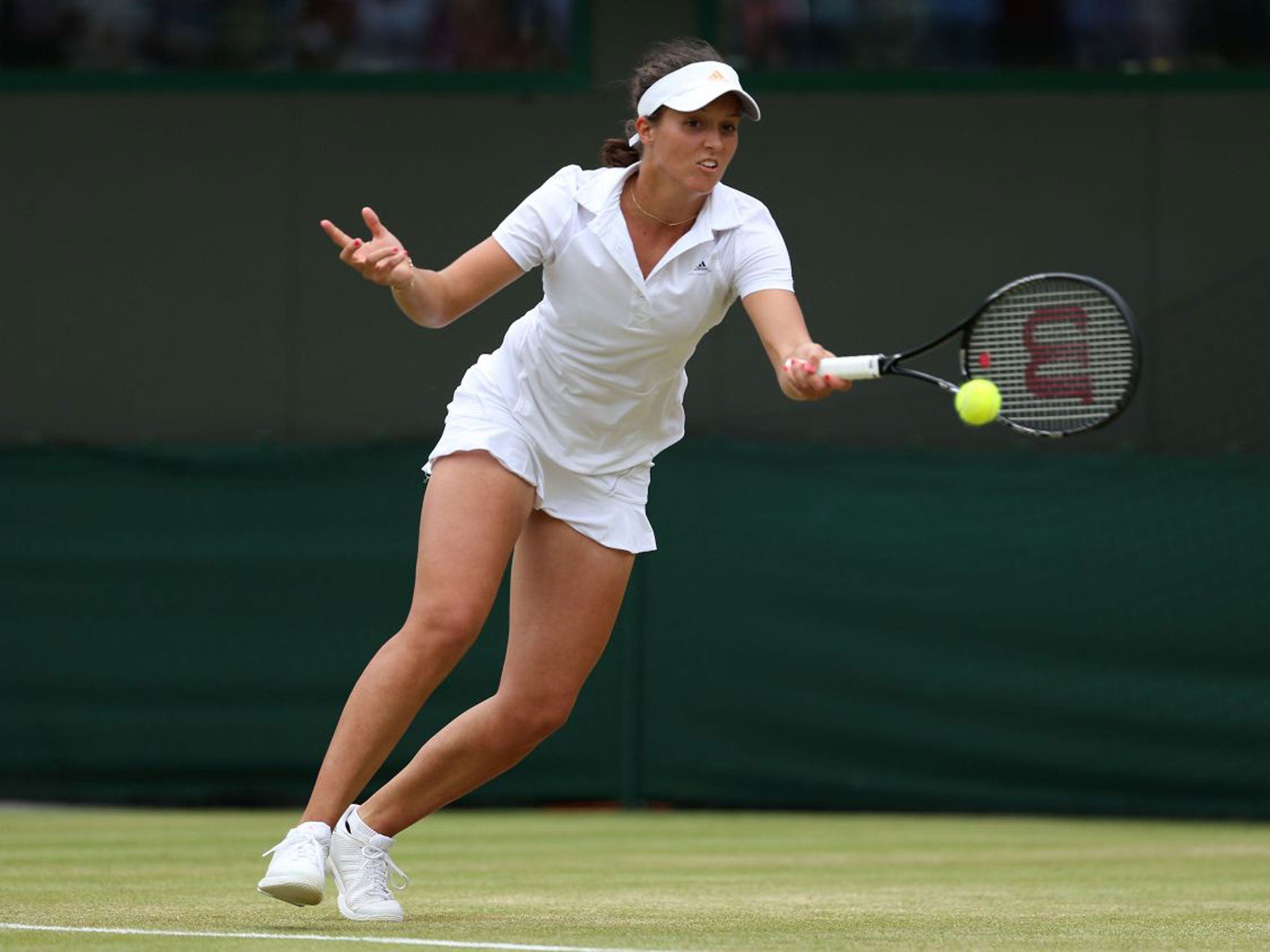 Laura Robson’s run was ended in straight sets