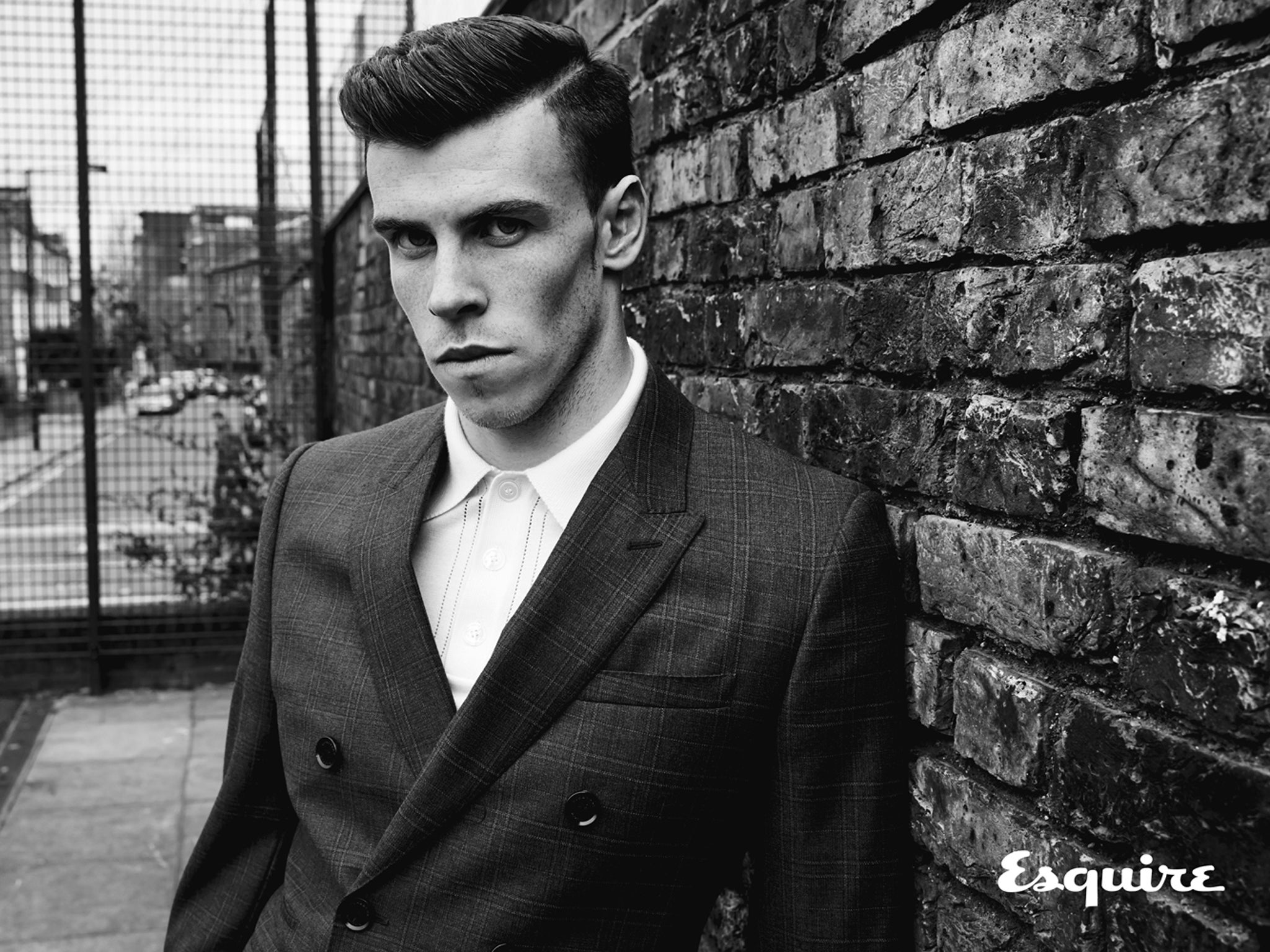 Gareth Bale in a shoot during his interview with Esquire magazine.