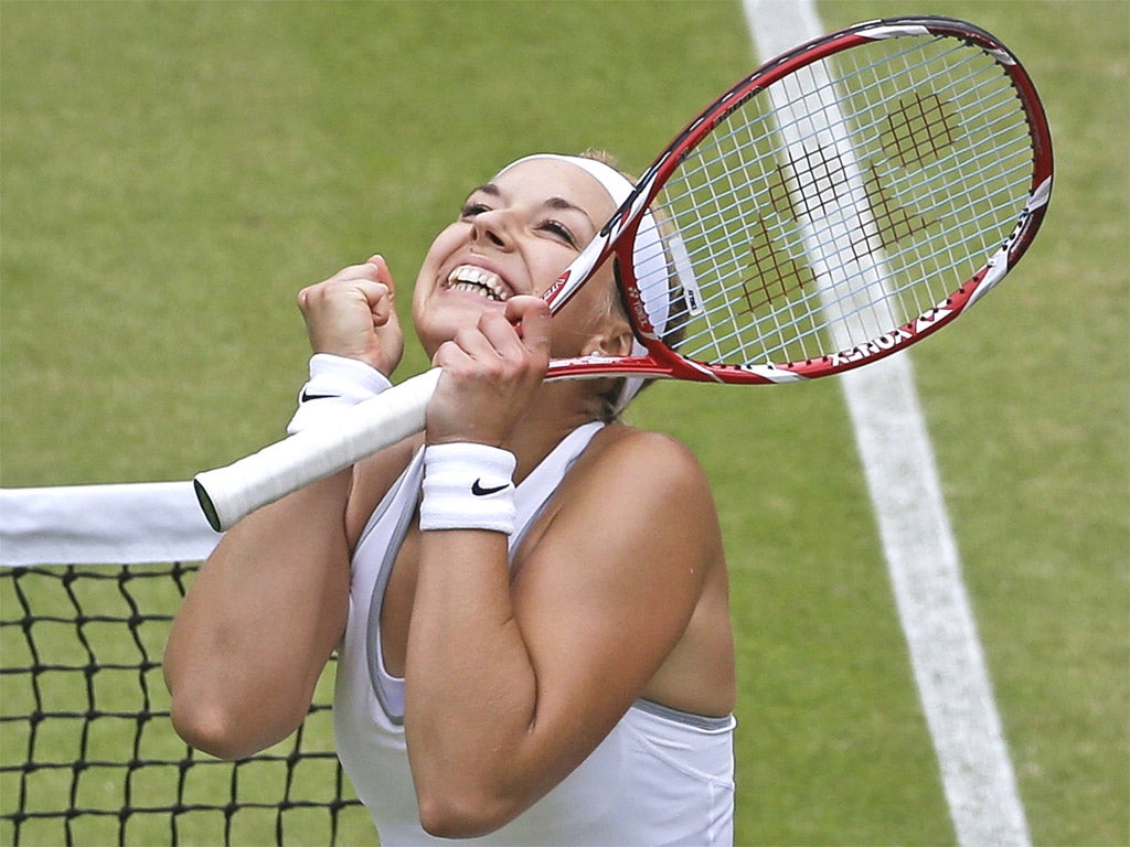 ‘I thought anything was possible before the tournament started,’ said Sabine Lisicki