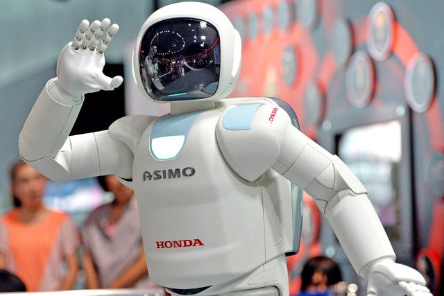 Honda Motor’s humanoid robot Asimo at the Miraikan Museum in Tokyo