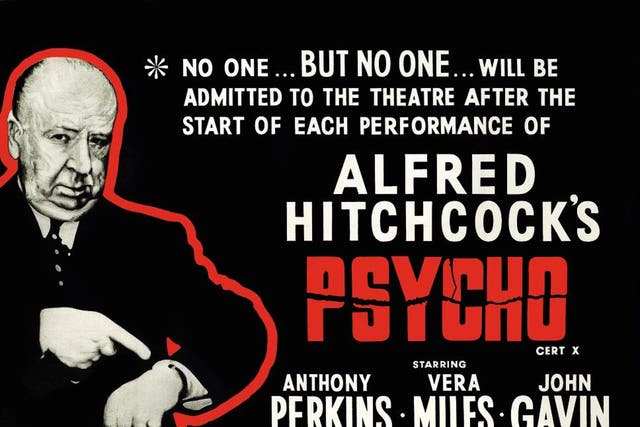 A film poster for Psycho