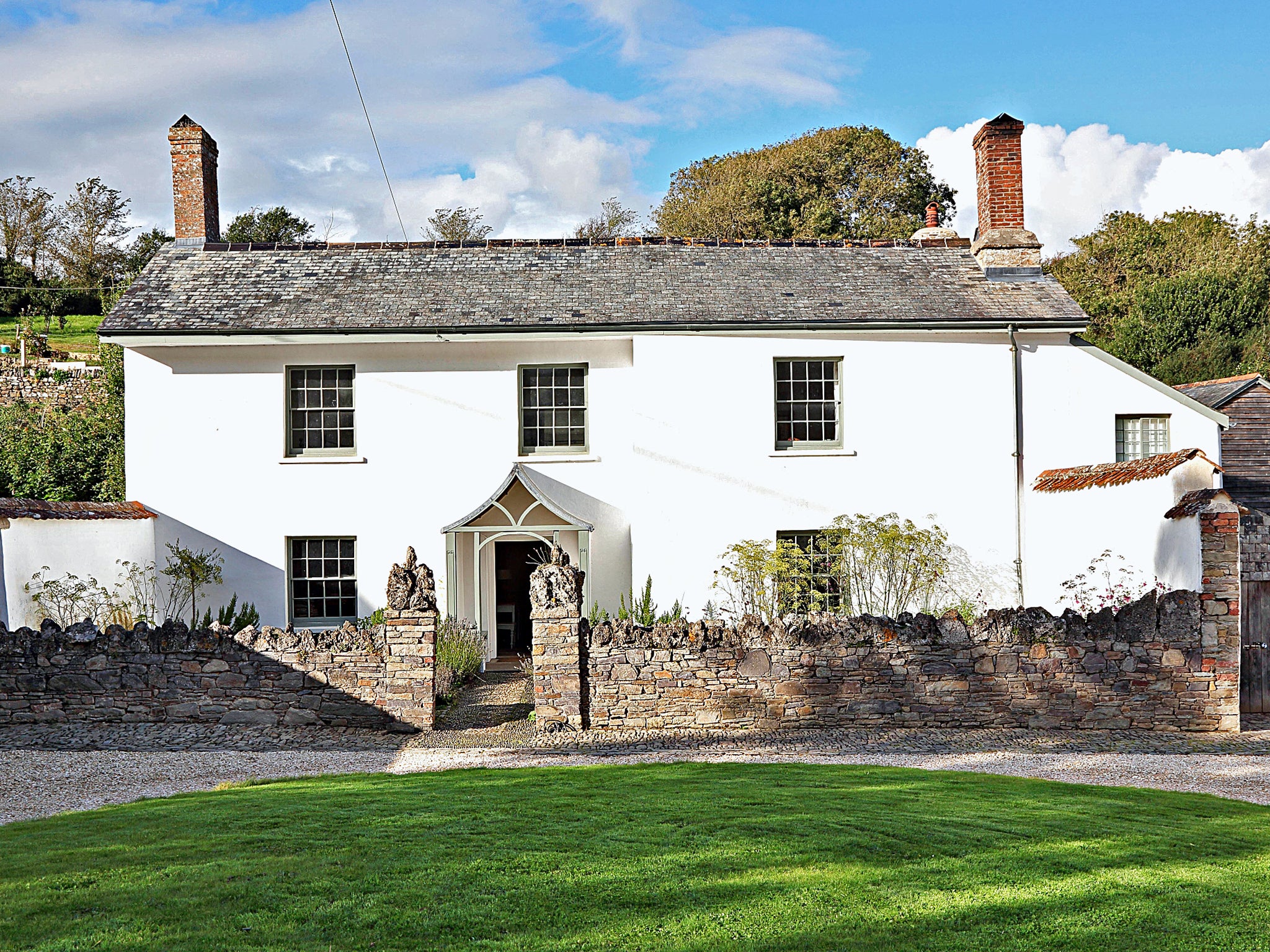 Upcott Farm, a five-bedroom, Grade II-listed farmhouse near the north Devon coast