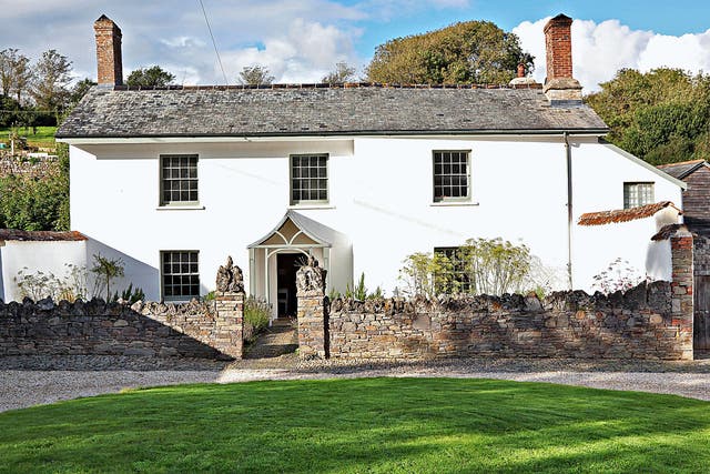 Upcott Farm, a five-bedroom, Grade II-listed farmhouse near the north Devon coast
