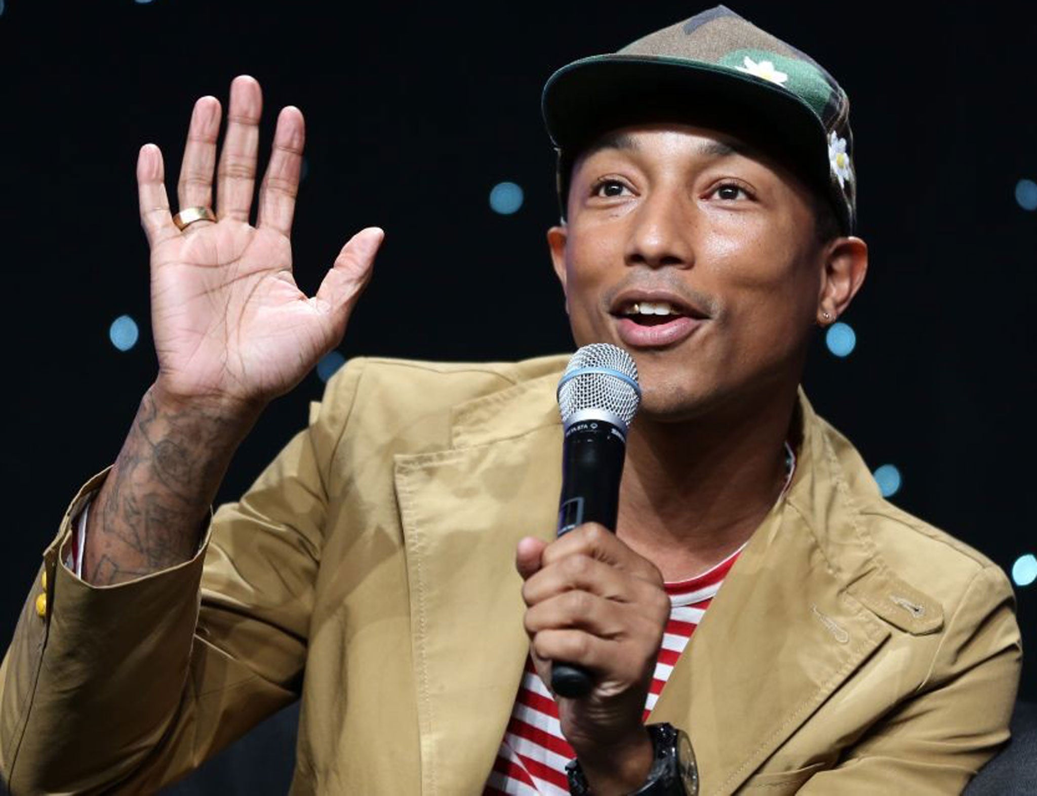 Pharrell Williams has already featured on the two big hits of the summer