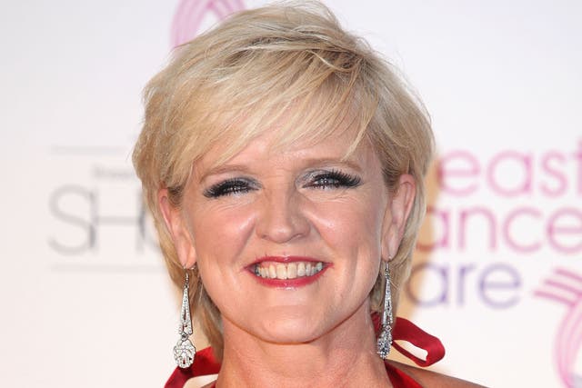 Bernie Nolan arrives for the evening Breast Cancer Care's London fashion show at the Grosvenor House Hotel on 5 October 2011 in London, England. The singer and actress died of the disease today aged 52.