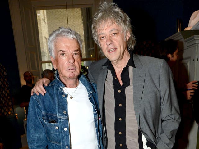 Bob Geldof, right, and Nicky Haslam