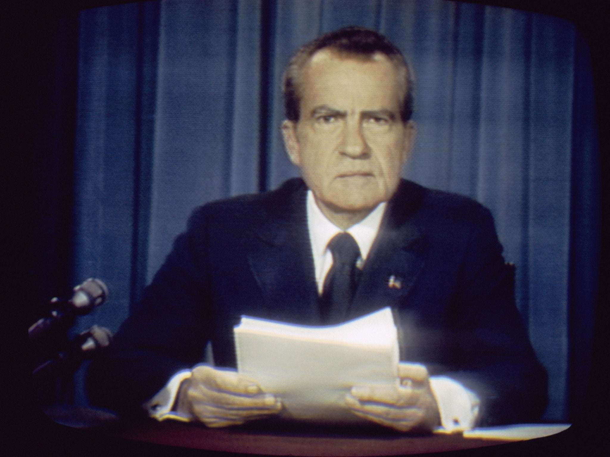 Easy eviction: Richard Nixon’s violence-free removal was possible because the alternative left US society essentially unchanged