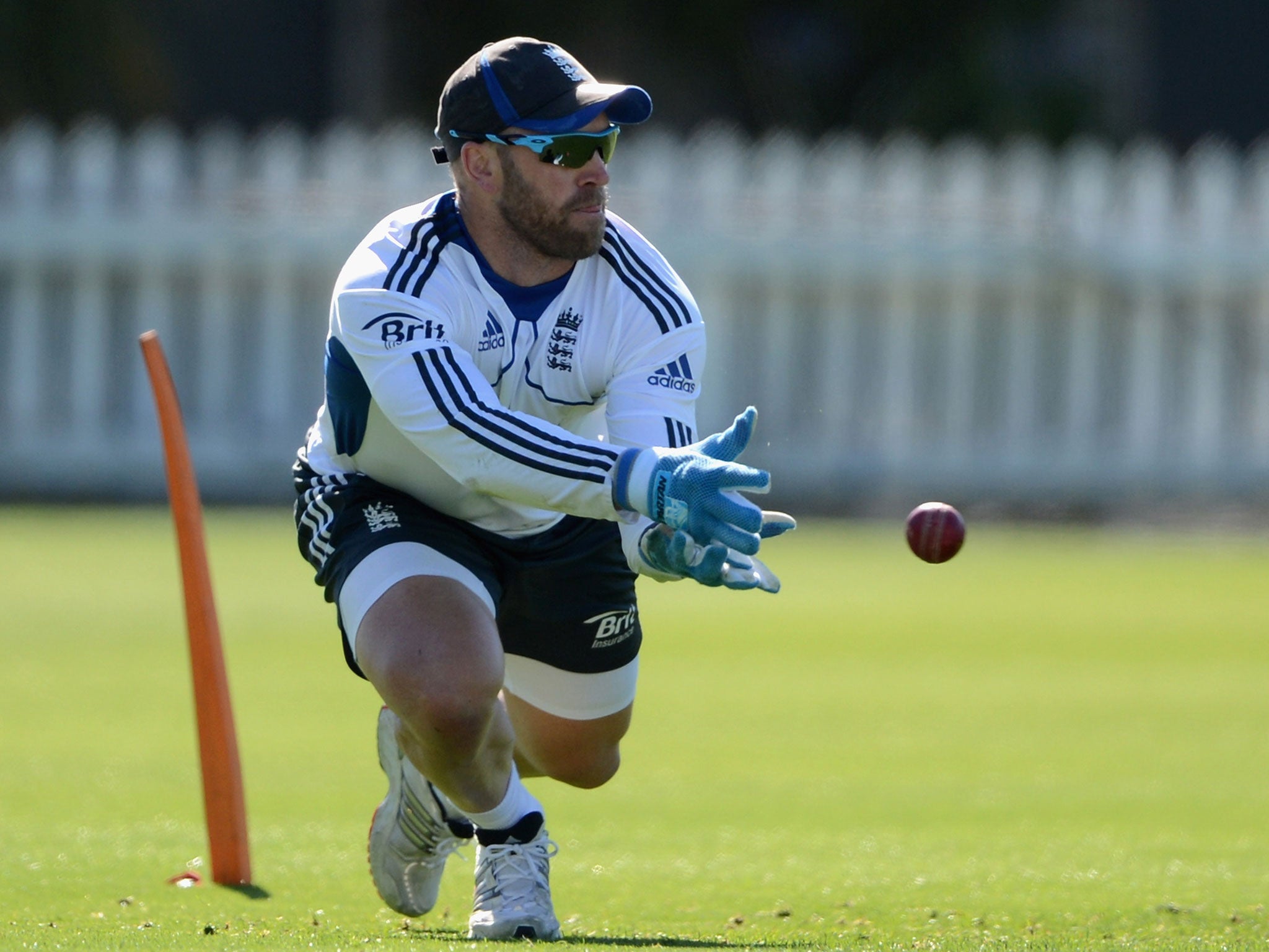 Glove affair: Matt Prior was named England’s player of the year after his heroic resistance in Auckland in March