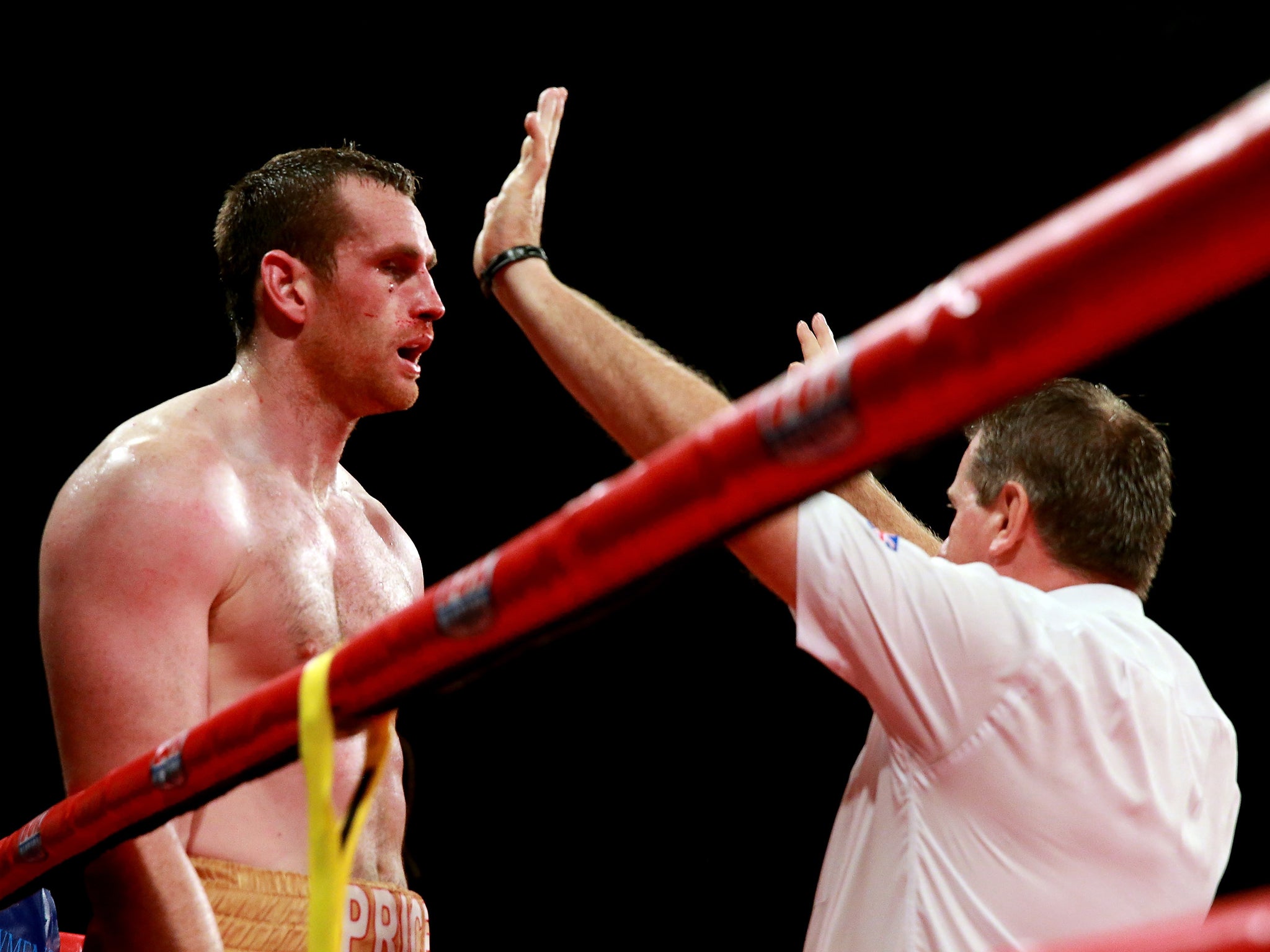 David Price is ruled to be unable to carry on boxing as he loses to Tony Thompson