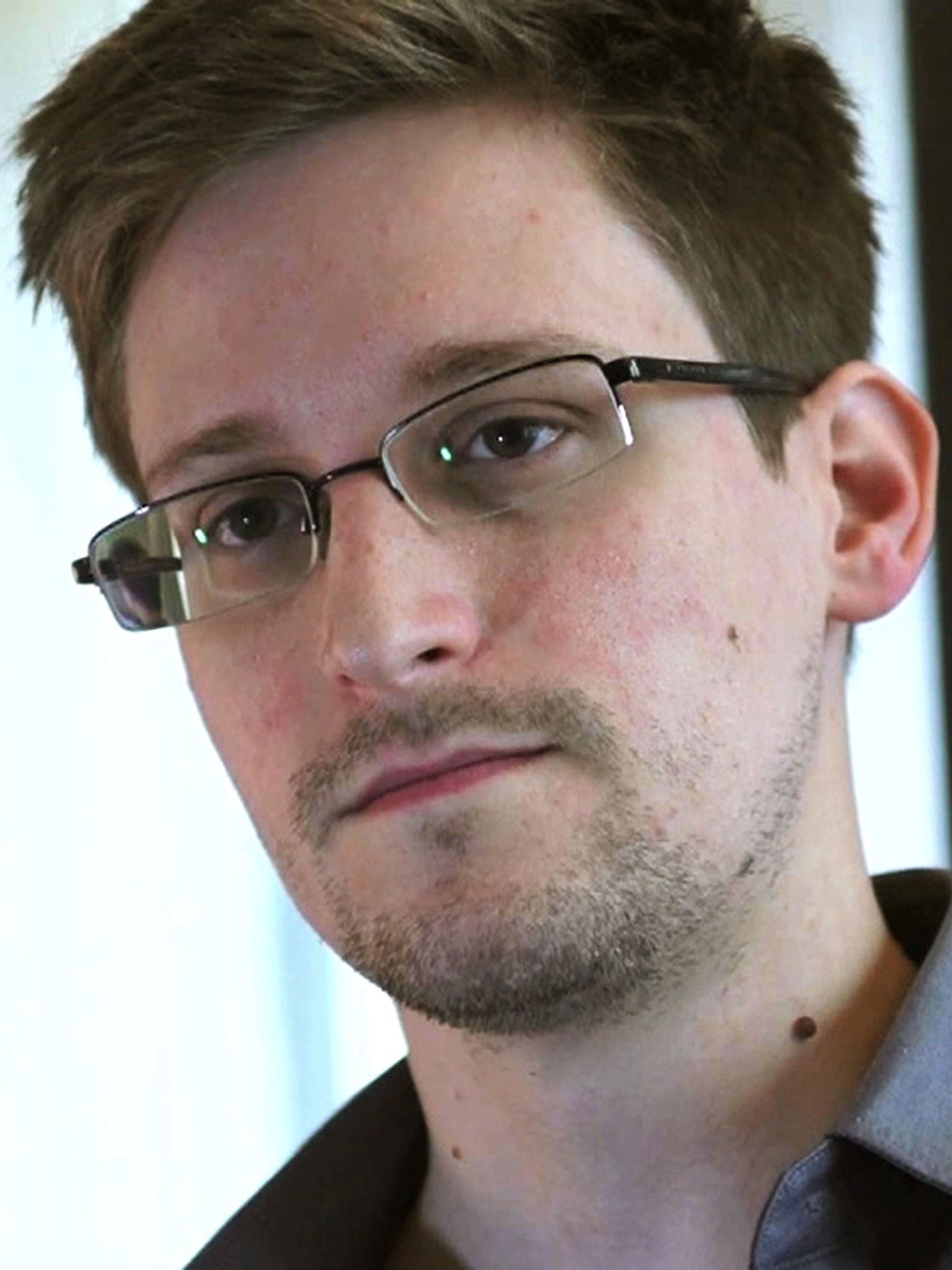 The fugitive US whistleblower Edward Snowden