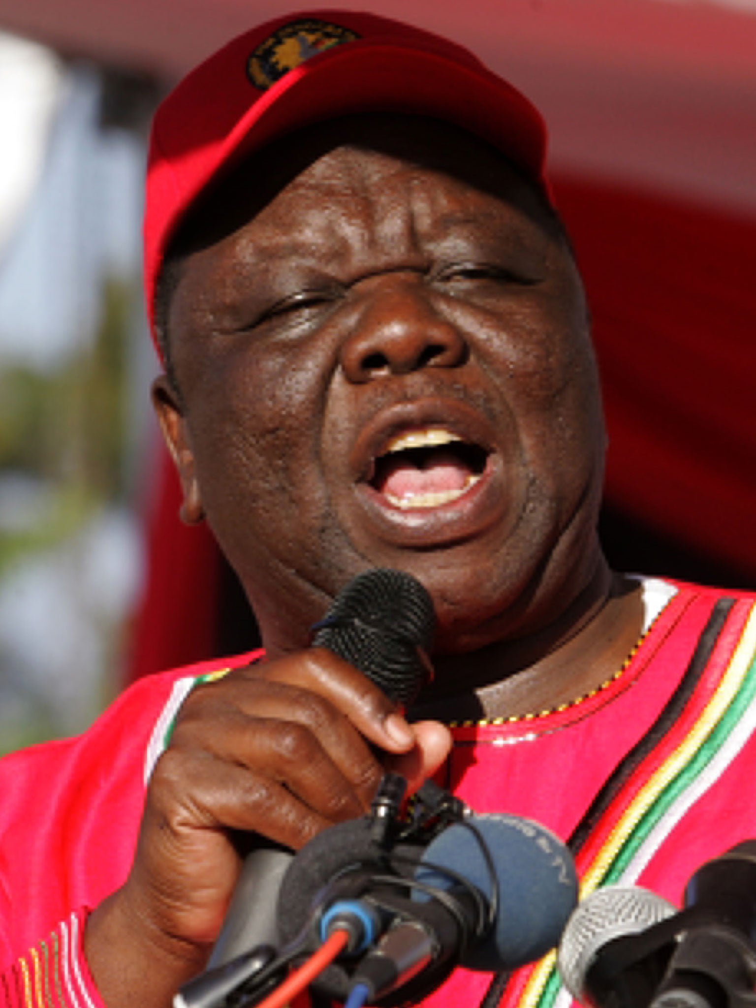 Speaking at a gathering to kick off his party’s campaign, Prime Minister Morgan Tsvangirai said he has had to bow to pressure for an early vote