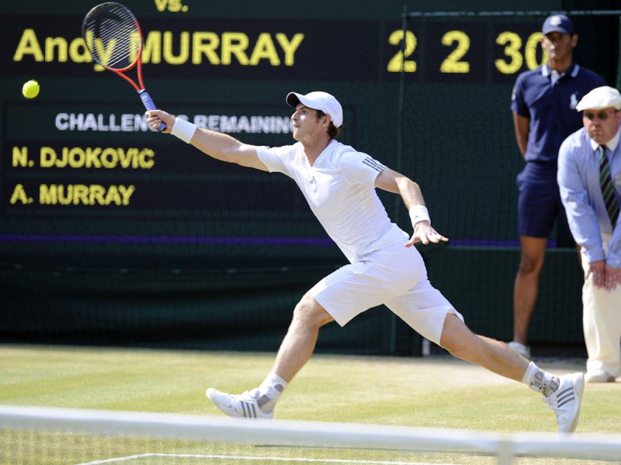 Murray is the most successful British man in terms of Grand Slam match wins with 113, ahead of Fred Perry on 106 (Gerry Penny/EPA)