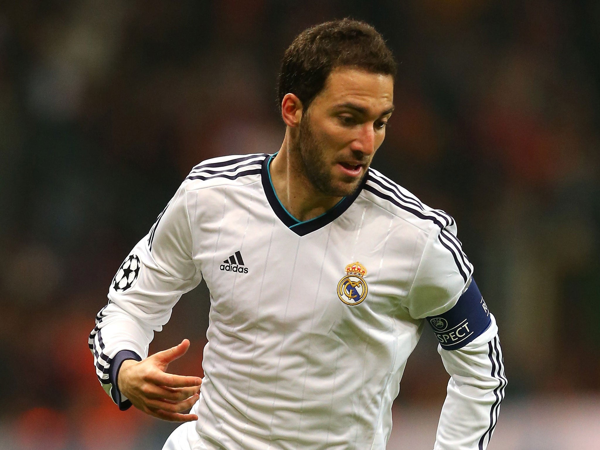 Florentino Perez, has dismissed speculation that Gonzalo Higuain (pictured) is about to join Arsenal