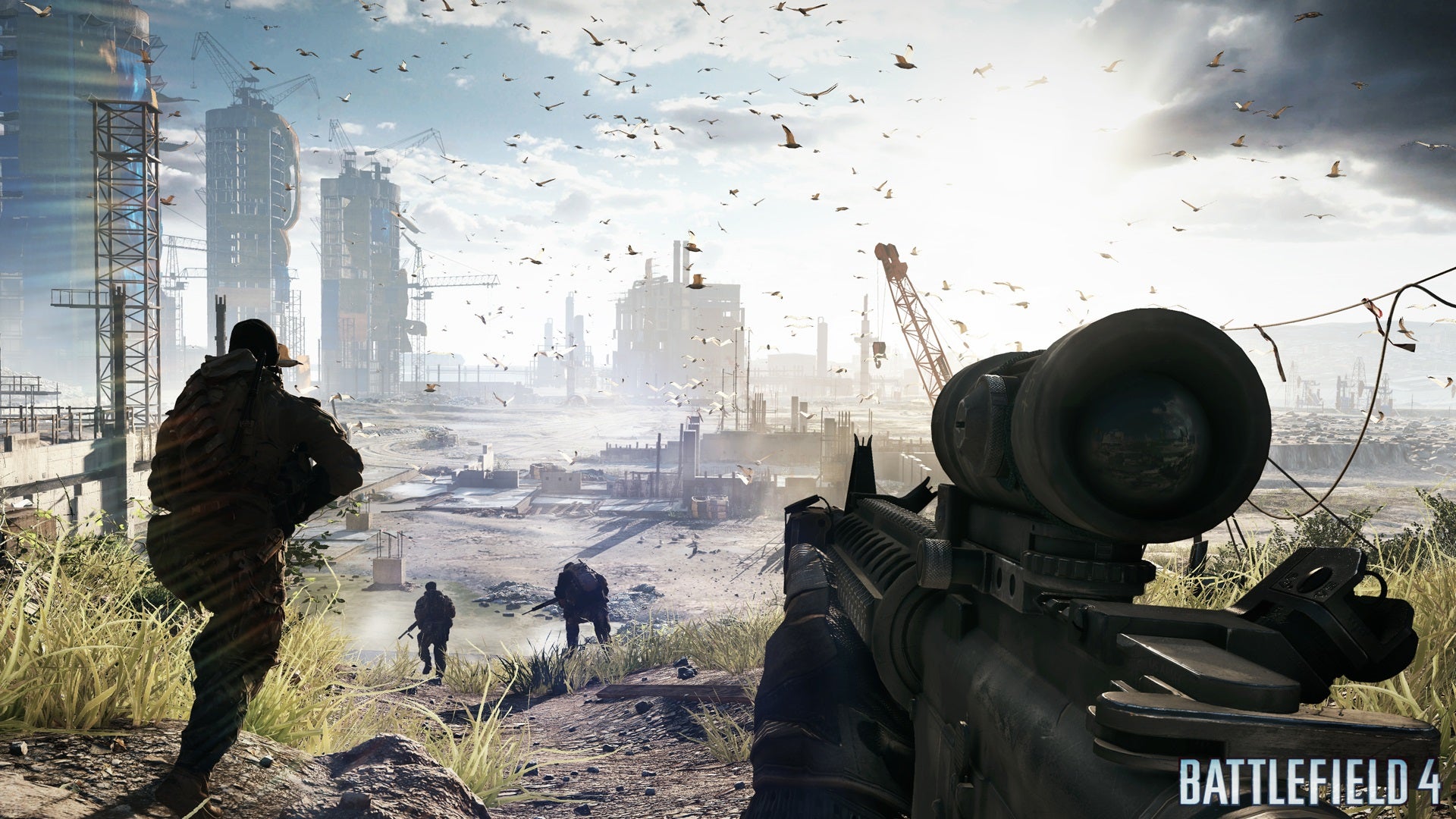 A screenshot from EA's Battlefield 4, run using the Frostbite engine