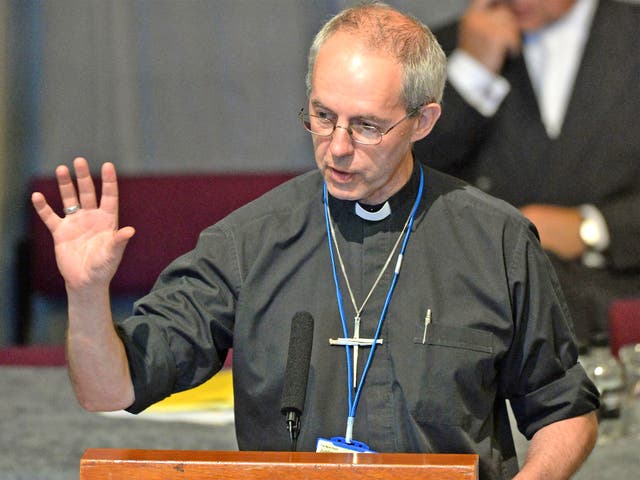 Justin Welby, pictured, accused Lord Freud of getting his facts wrong on food banks and benefits