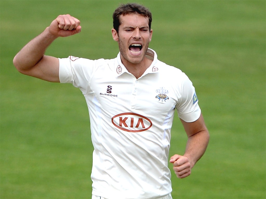 Chris Tremlett took three wickets on a tough day for Surrey